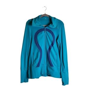 Lululemon Teal Blue Zip Up Hooded Jacket